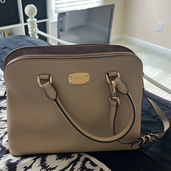 Michael Kors Taupe Satchel Bag - Picture 1 of 7